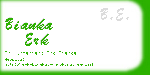 bianka erk business card